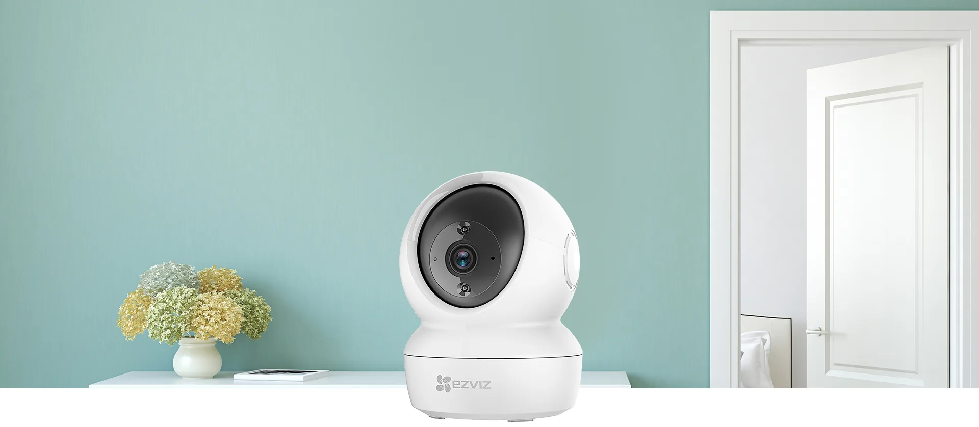 Cámara EZVIZ C6N 2MP 1080P Wi-Fi Interior Pan & Tilt 360° Seguimiento Inteligente Visión Nocturna 10m CS-C6N-R101-1G2WF