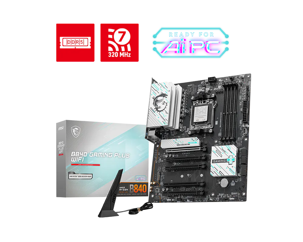Motherboard Msi B840 Gaming Plus Wifi Am5 Ddr5