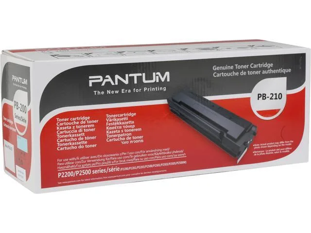Tóner Original Pantum PB-210R Negro 1600 Páginas PB-210R