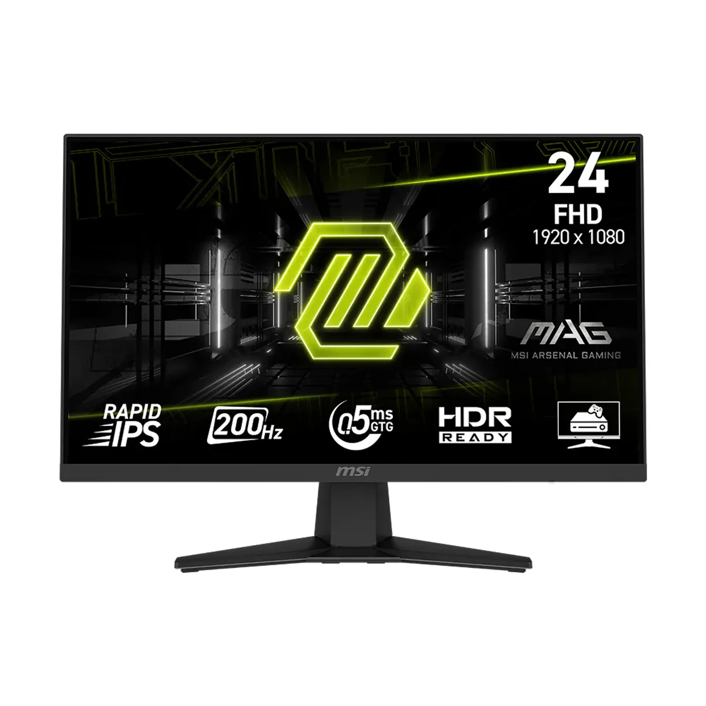 Monitor Gamer MSI MAG 244F 24 Rapid IPS FHD 200Hz HDMI DP