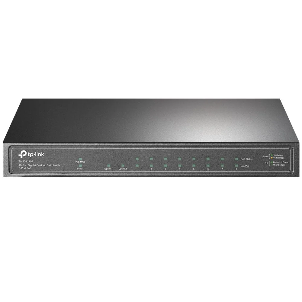 TL-SG1210P Switch Gigabit 9P 8POE+ 1SFP Tp-Link (2980)