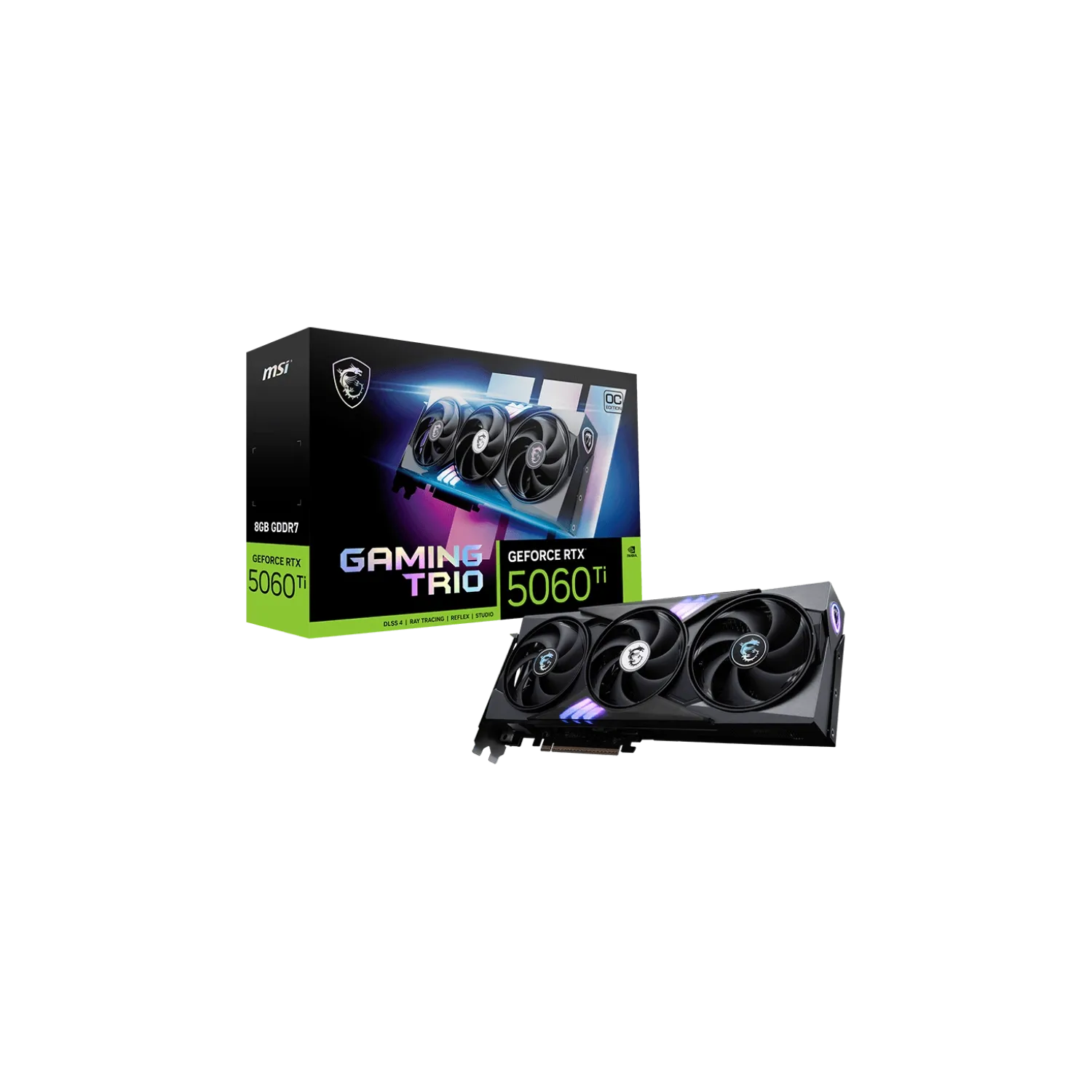 Placa Msi Geforce Rtx 5060 Ti 8g Gaming Trio Oc