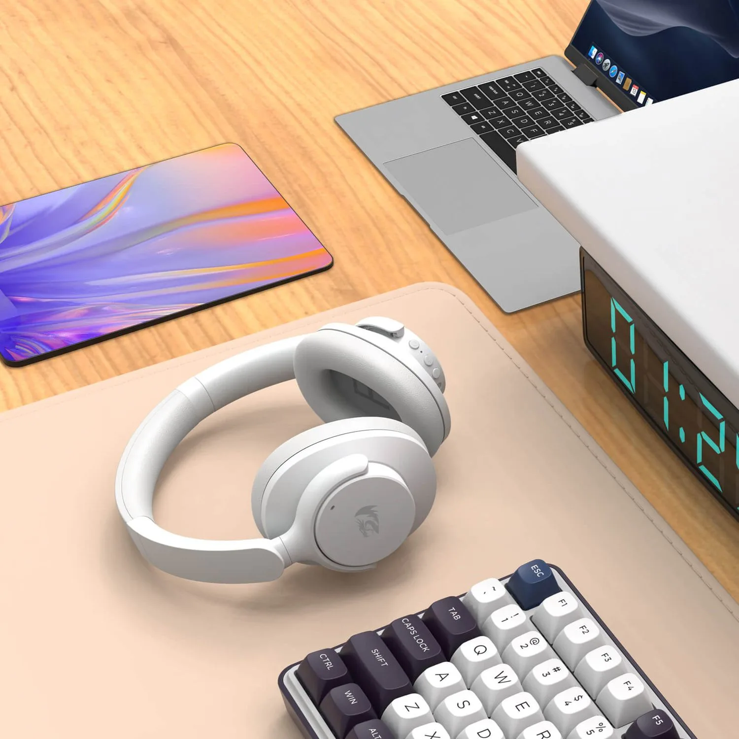 Auriculares Inalámbricos Redragon Vibecore Blanco
