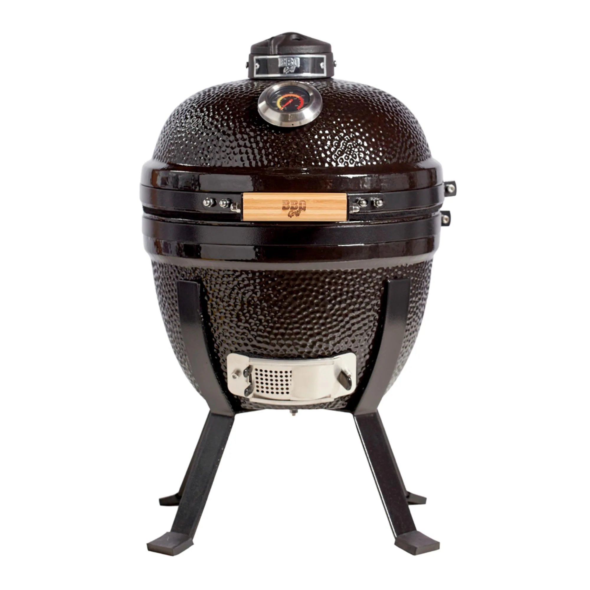 Parrilla Kamado Bbq Grill Kadu K14 Ahumador Ceramico Negro Con Funda