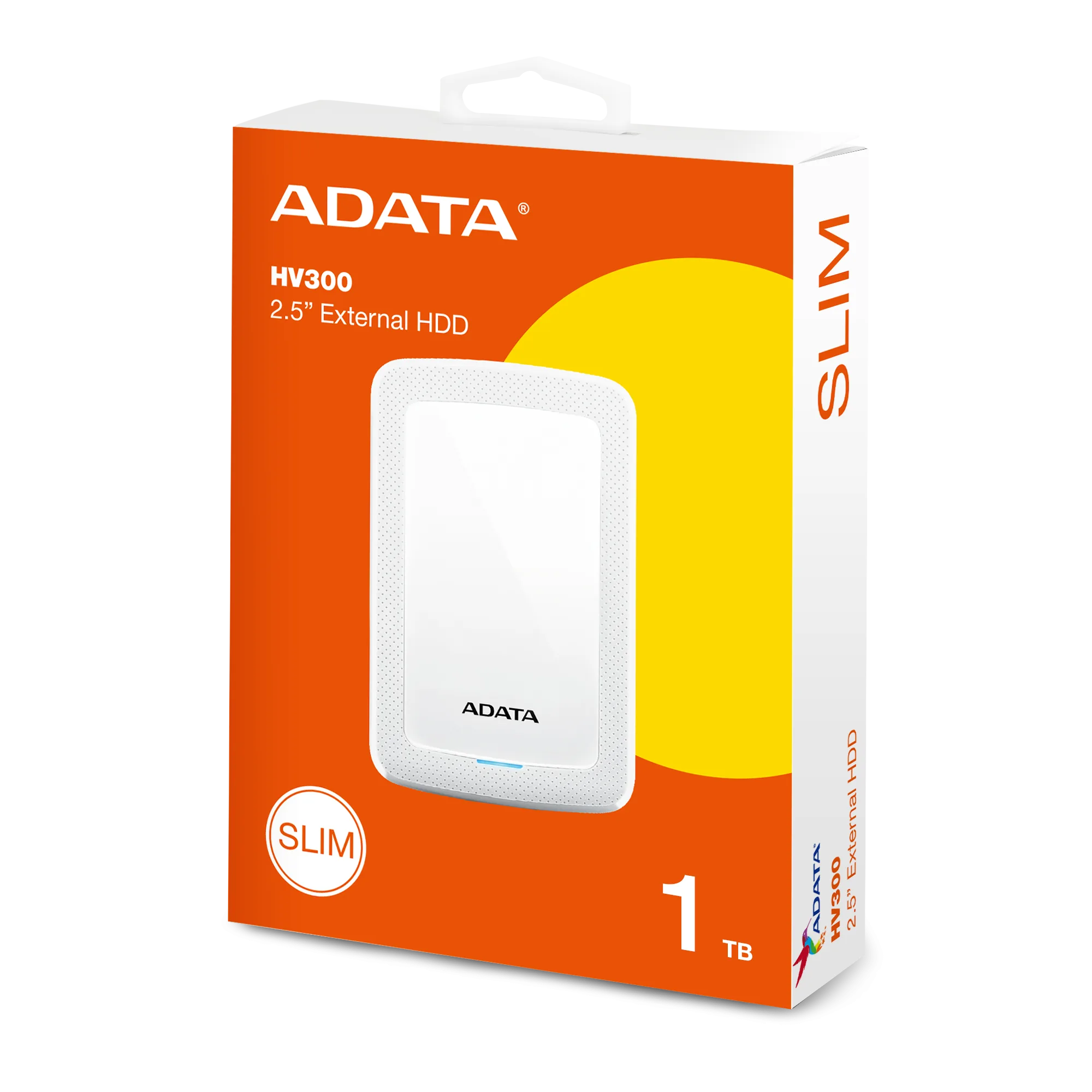Disco Externo Hdd Adata Ahv300 1tb White Usb 3.2
