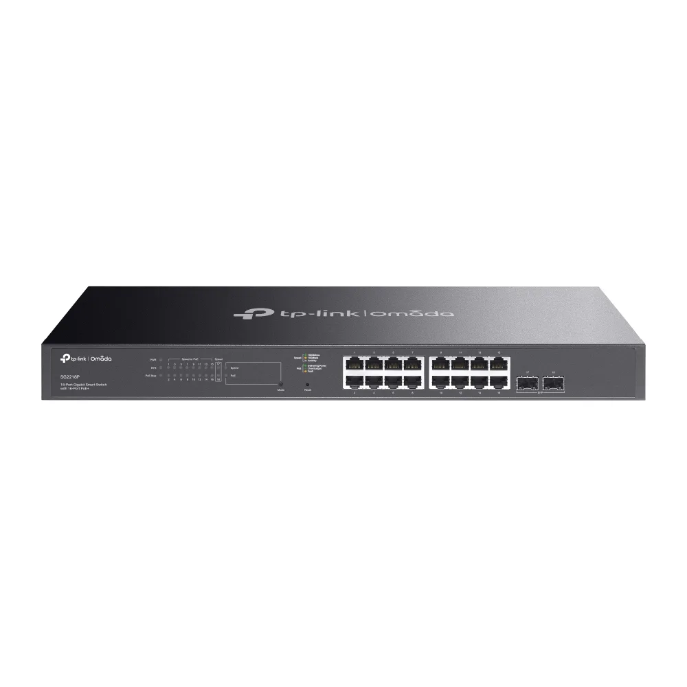 TP-LINK OMADA SW 16PORT GIGA/POE+ 2SFP