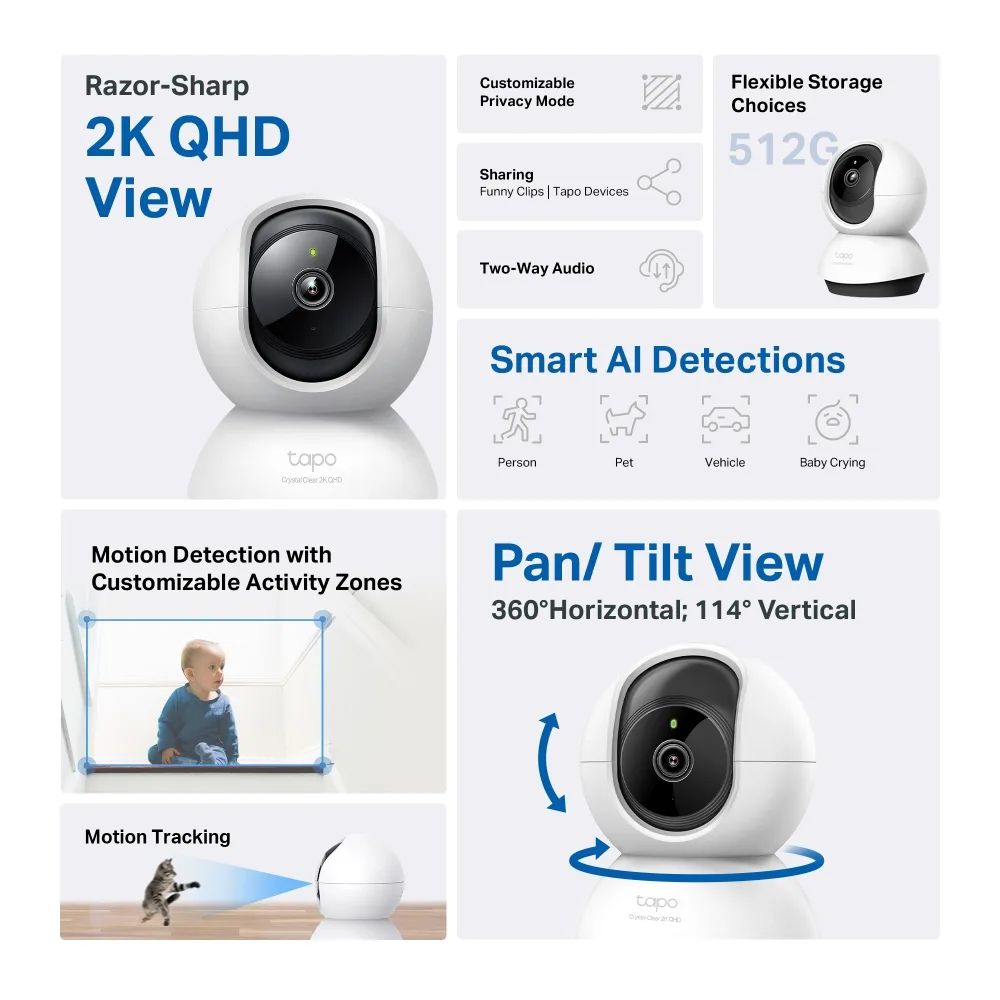 TP-LINK TAPO CAMARA IP WIFI C220 INT