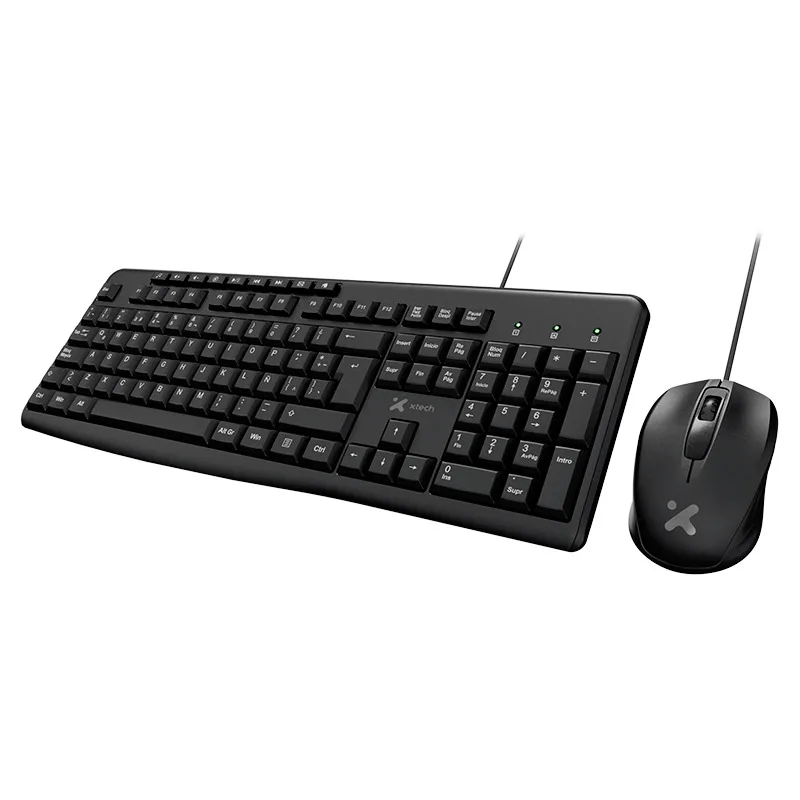 Xtech Combo Tec Y Mou Español Negro Usb