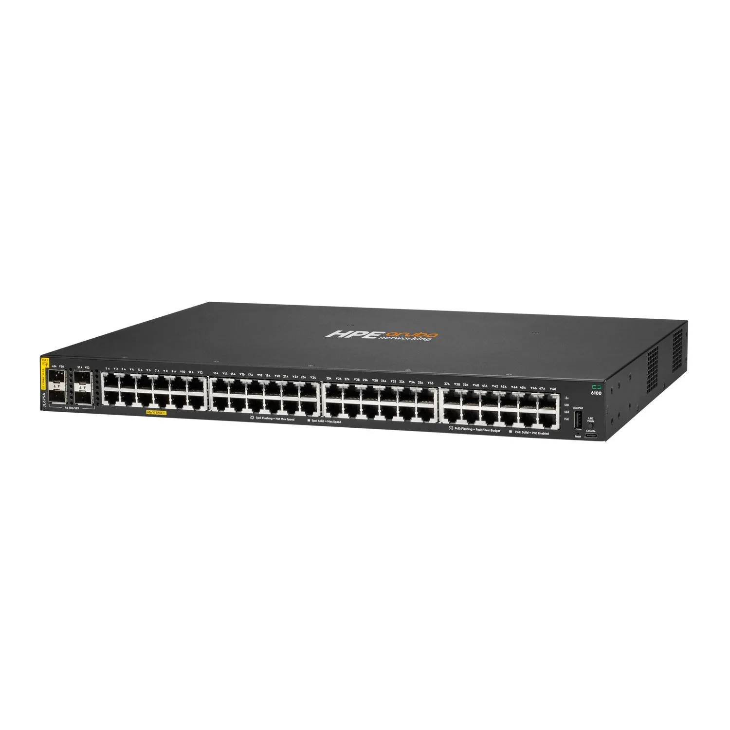 Switch 48P Aruba 6100 POE+ 370W 4SFP+