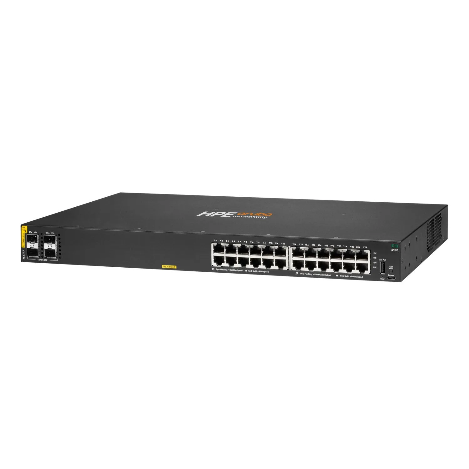 Switch 24P Aruba 6100 POE+ 370W 4SFP+ 