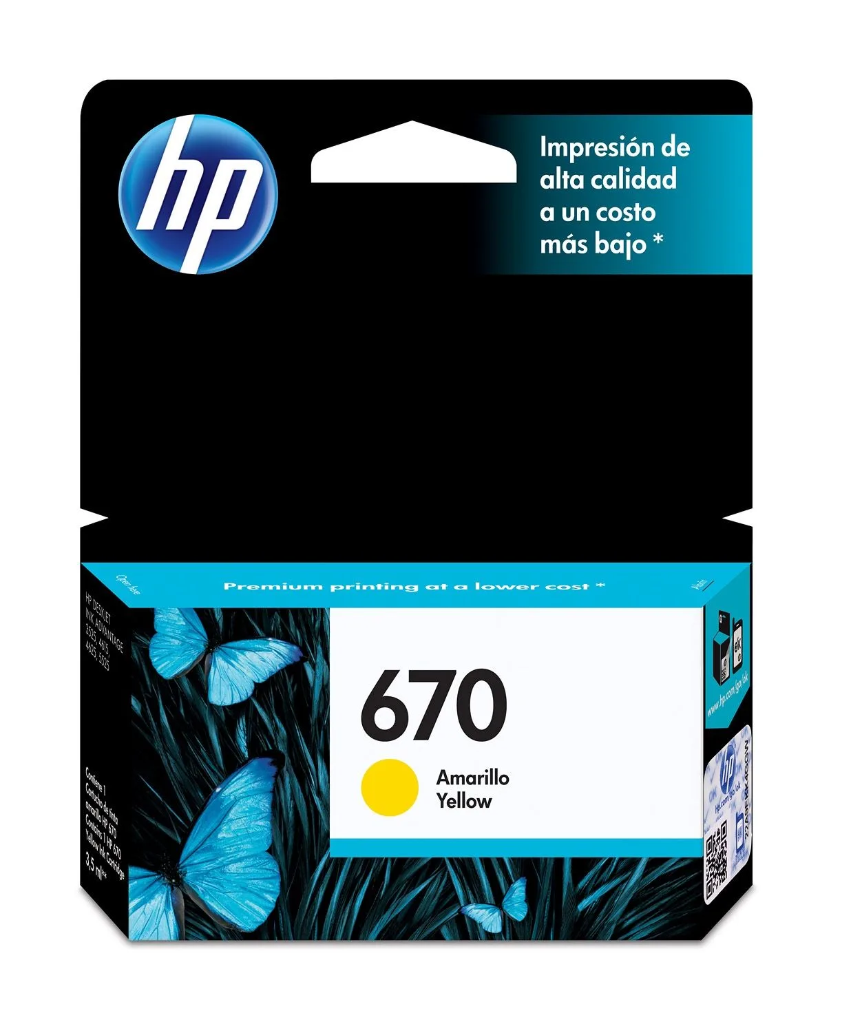 Cartucho Hp 670 Amarillo Original P/ Ink Advantage 3525 4615 — foto 6