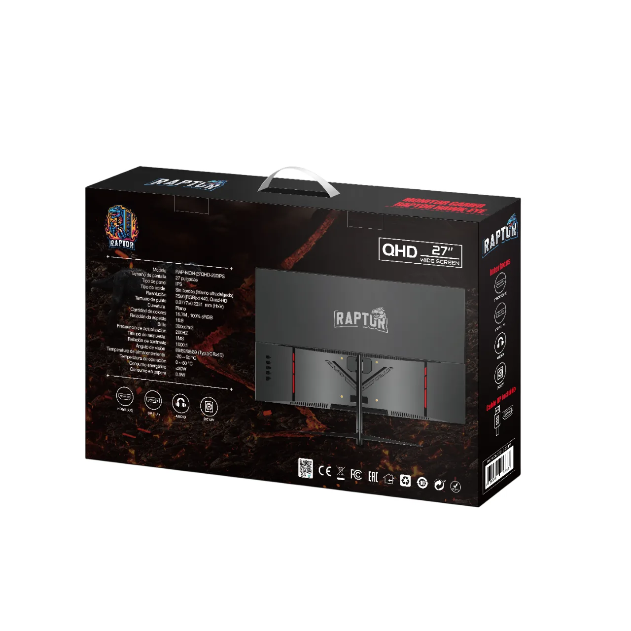 Monitor Gamer Raptor Hawk Eye 27