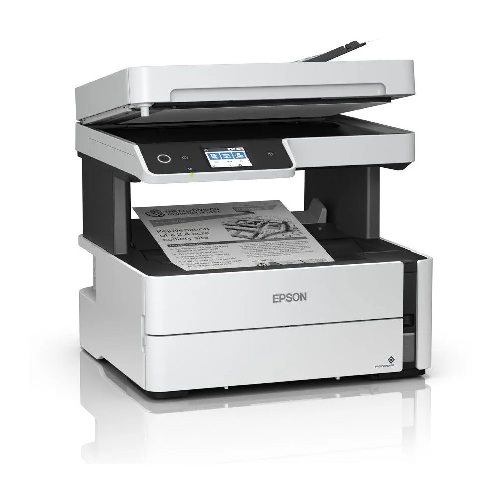 Impresora Multifunción Epson EcoTank M3170 Monocromática Sistema Continuo WiFi Red Dúplex ADF Fax C11CG92303