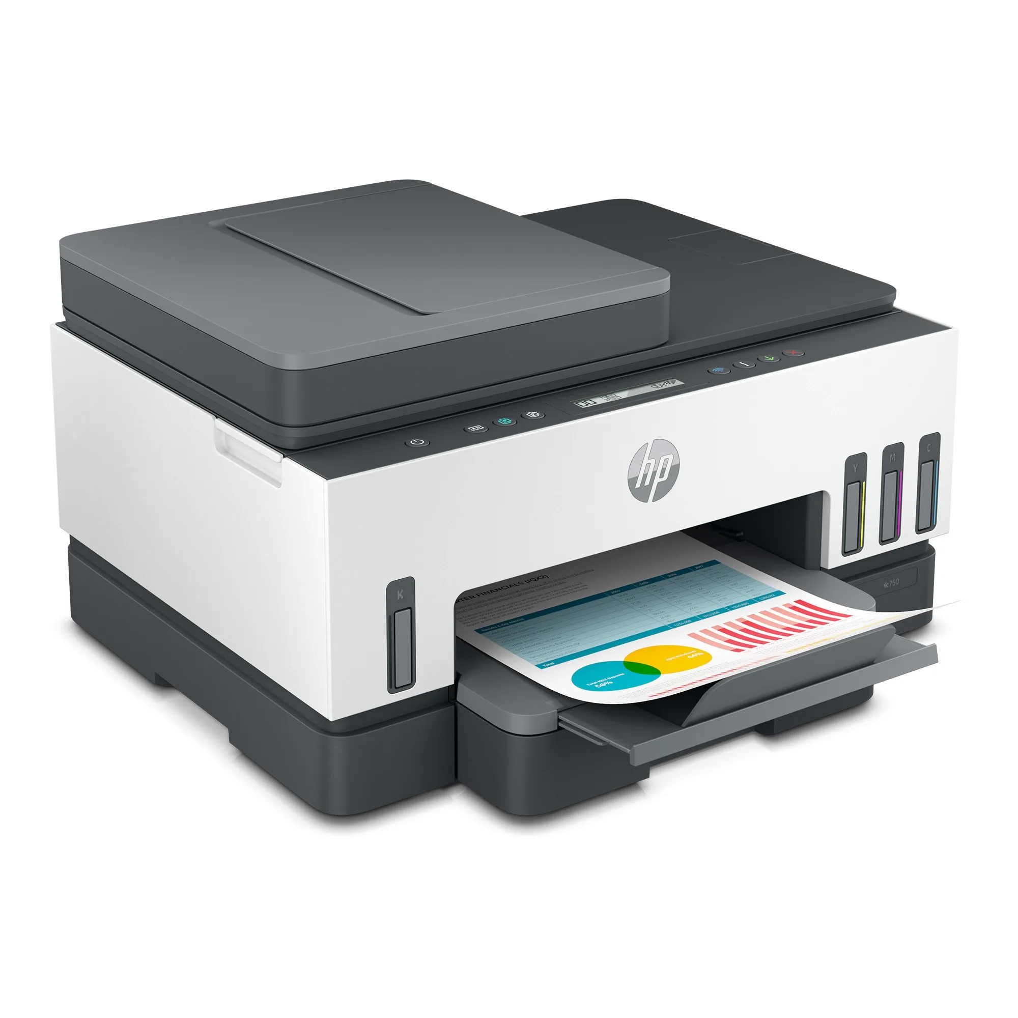 Impresora Multifunción HP Smart Tank 750 Color Sistema Continuo WiFi Red Dúplex ADF 6UU47A