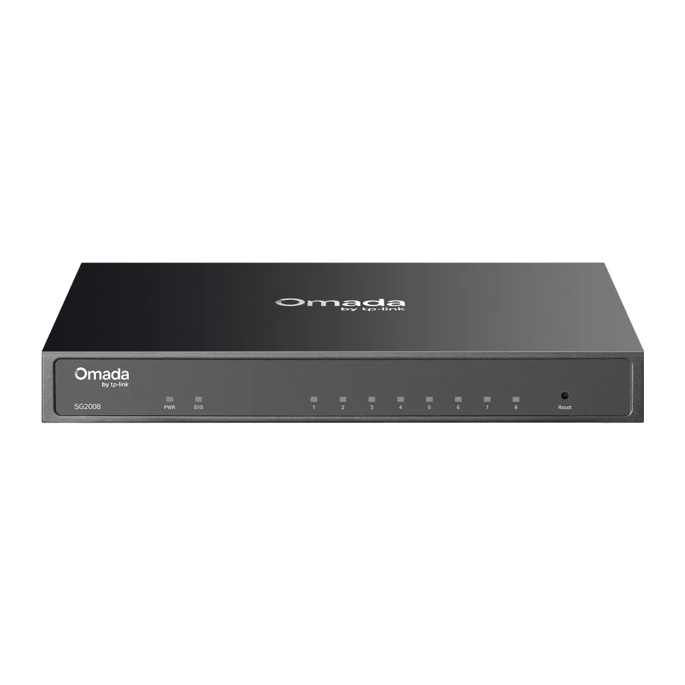 Switch TP-Link Omada TL-SG2008 8 Puertos Gigabit Administrable de Escritorio