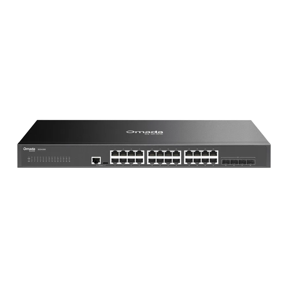 Switch TP-Link Omada TL-SG3428X 28 Puertos Gigabit 4 SFP+ 10G Administrable Capa 2+