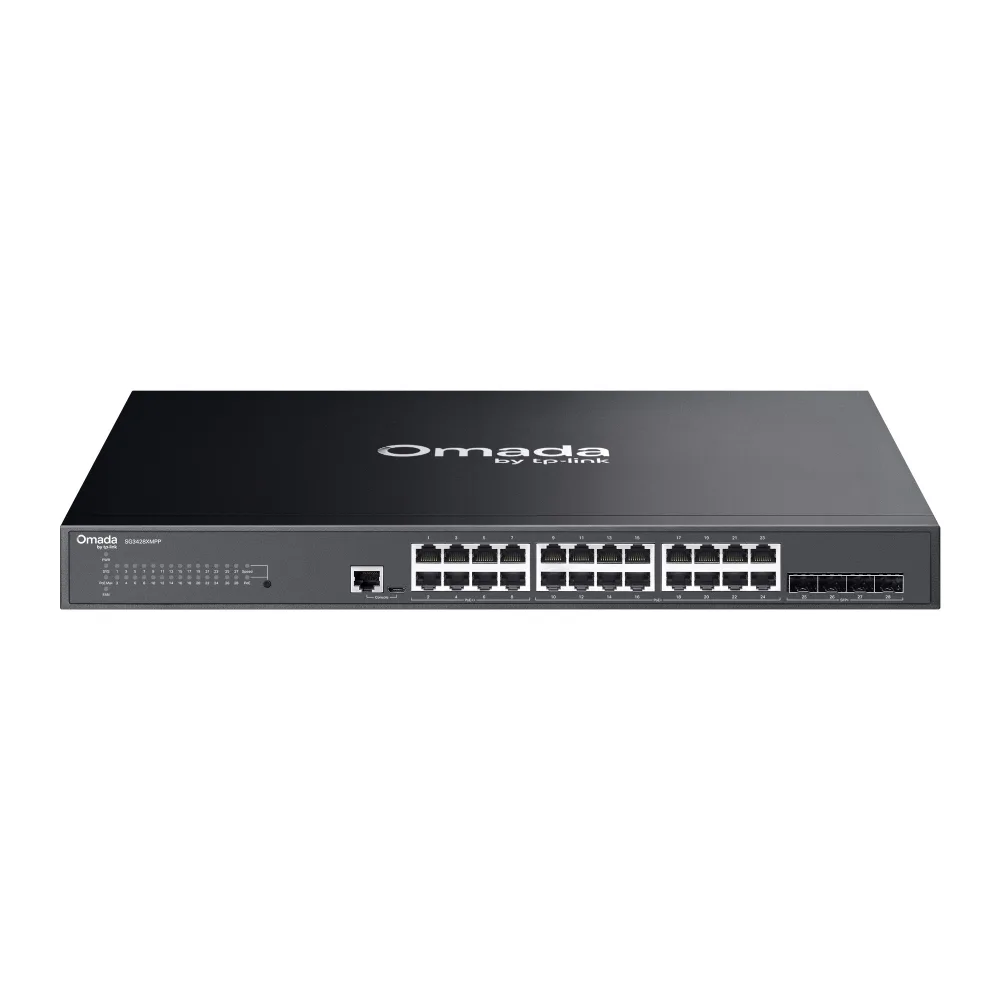 Switch TP-Link Omada SG3428XMPP 24 Puertos Gigabit 8 PoE++ y 16 PoE+ 500W 4 SFP+ 10G