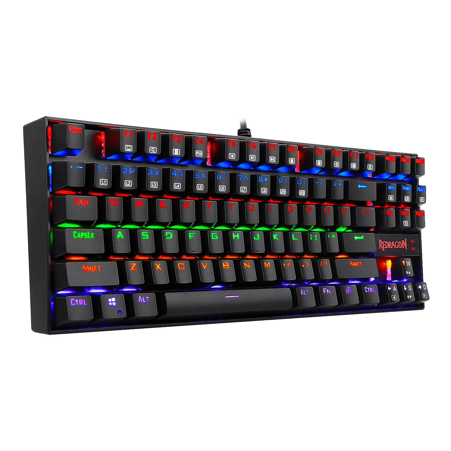 Teclado Redragon Kumara K552 Rgb Blanco