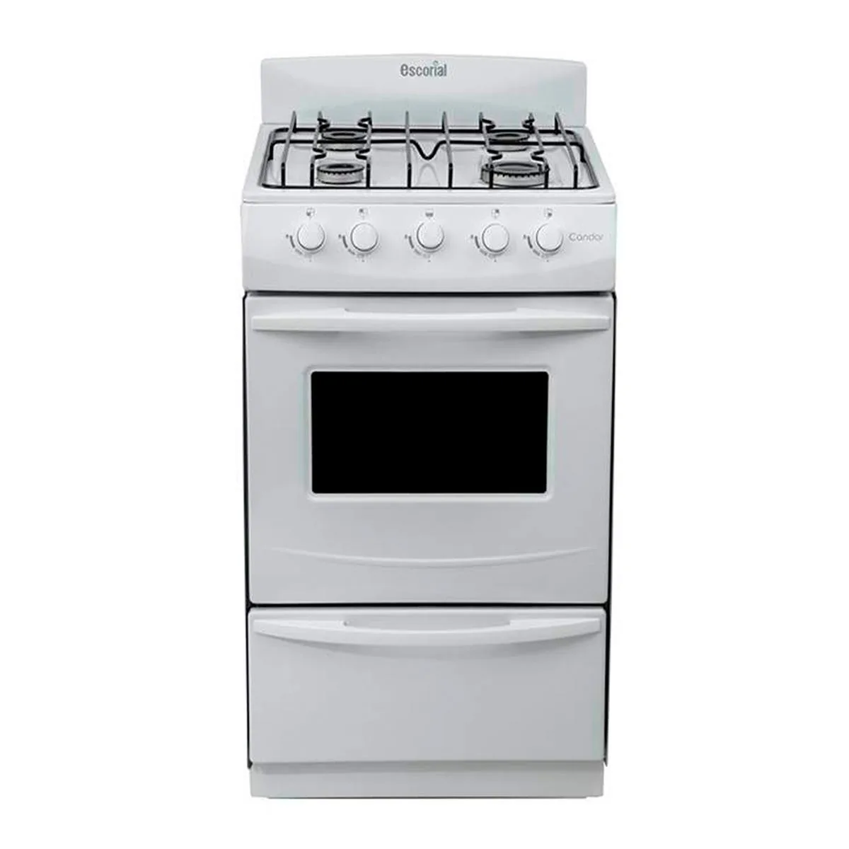 Cocina Escorial Candor Gas Envasado Con Puerta Con Visor Color Blanco