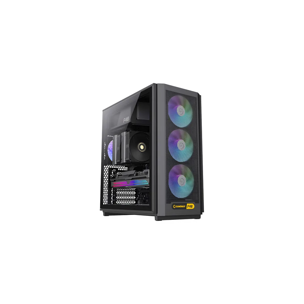 GAB GAMEMAX F46 BK 4*FAN ARGB ATX