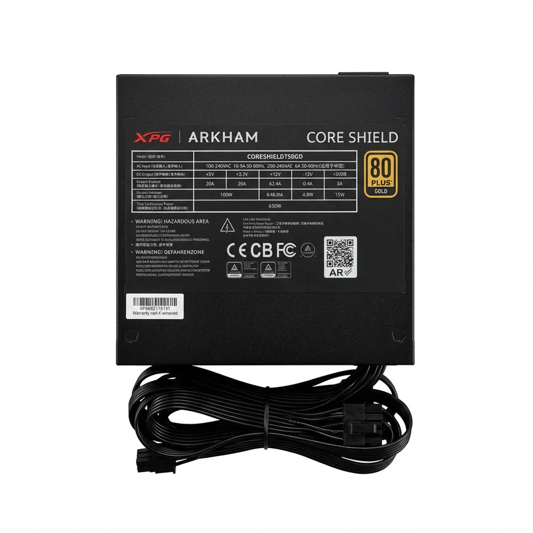 FUENTE 650W ARKHAM BY XPG CORESHIELD 80+ GOLD OEM