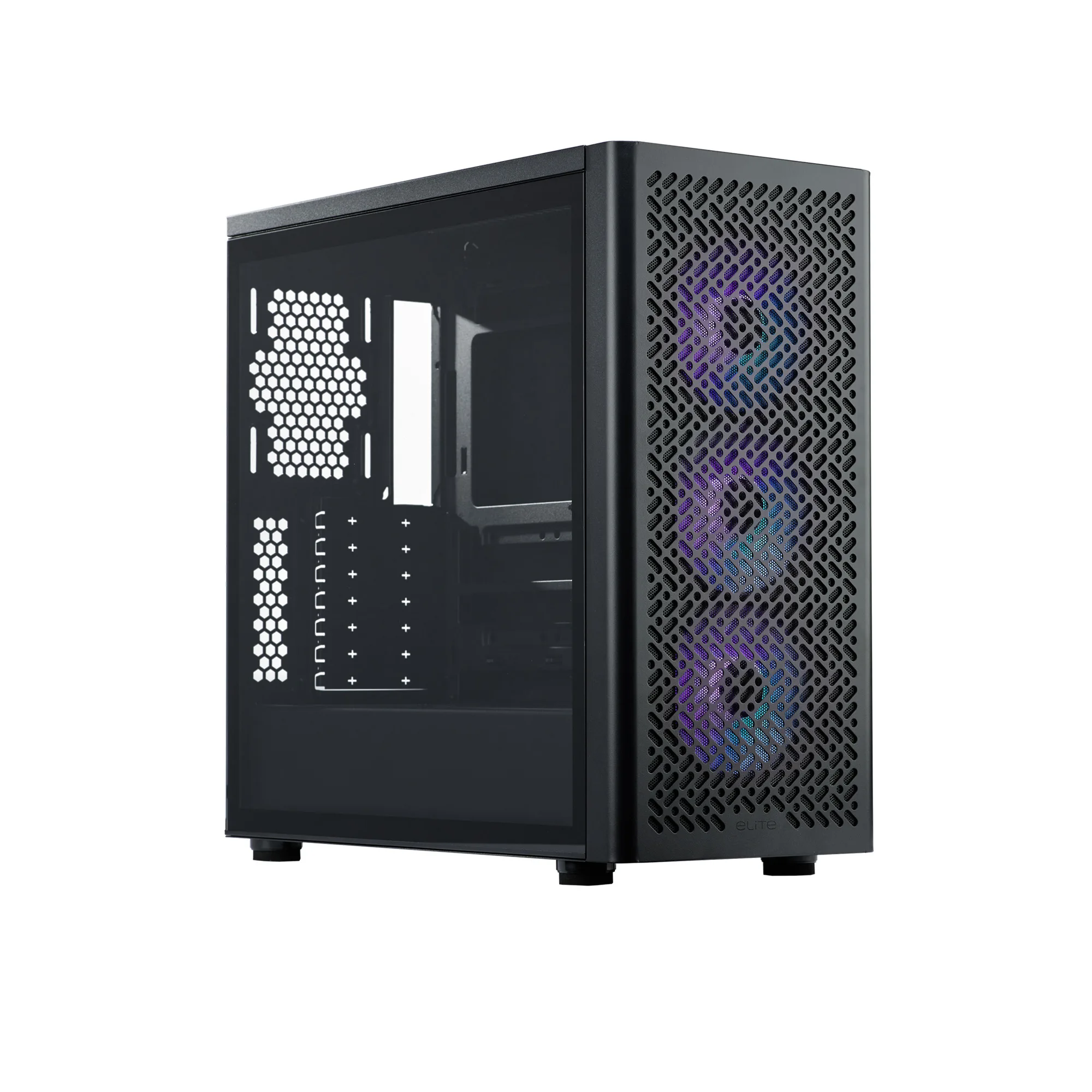 GAB COOLER MASTER ELITE 502 3*FAN ARGB ATX BK