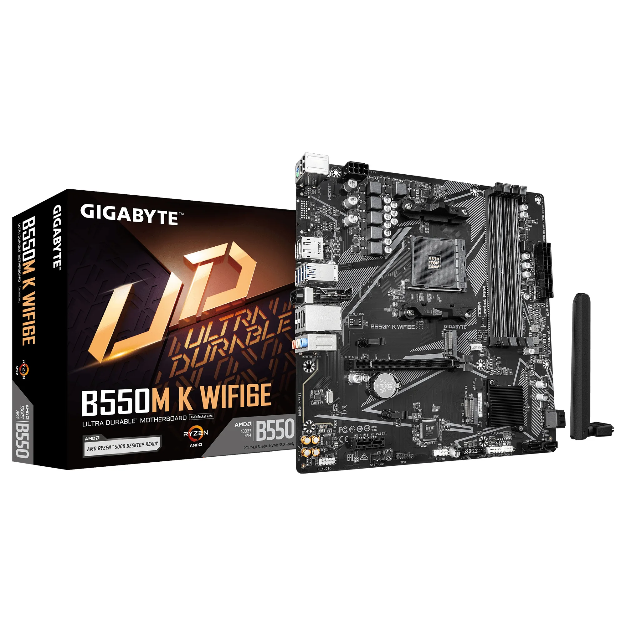 Motherboard GIGABYTE B550M K WIFI6E AM4 DDR4