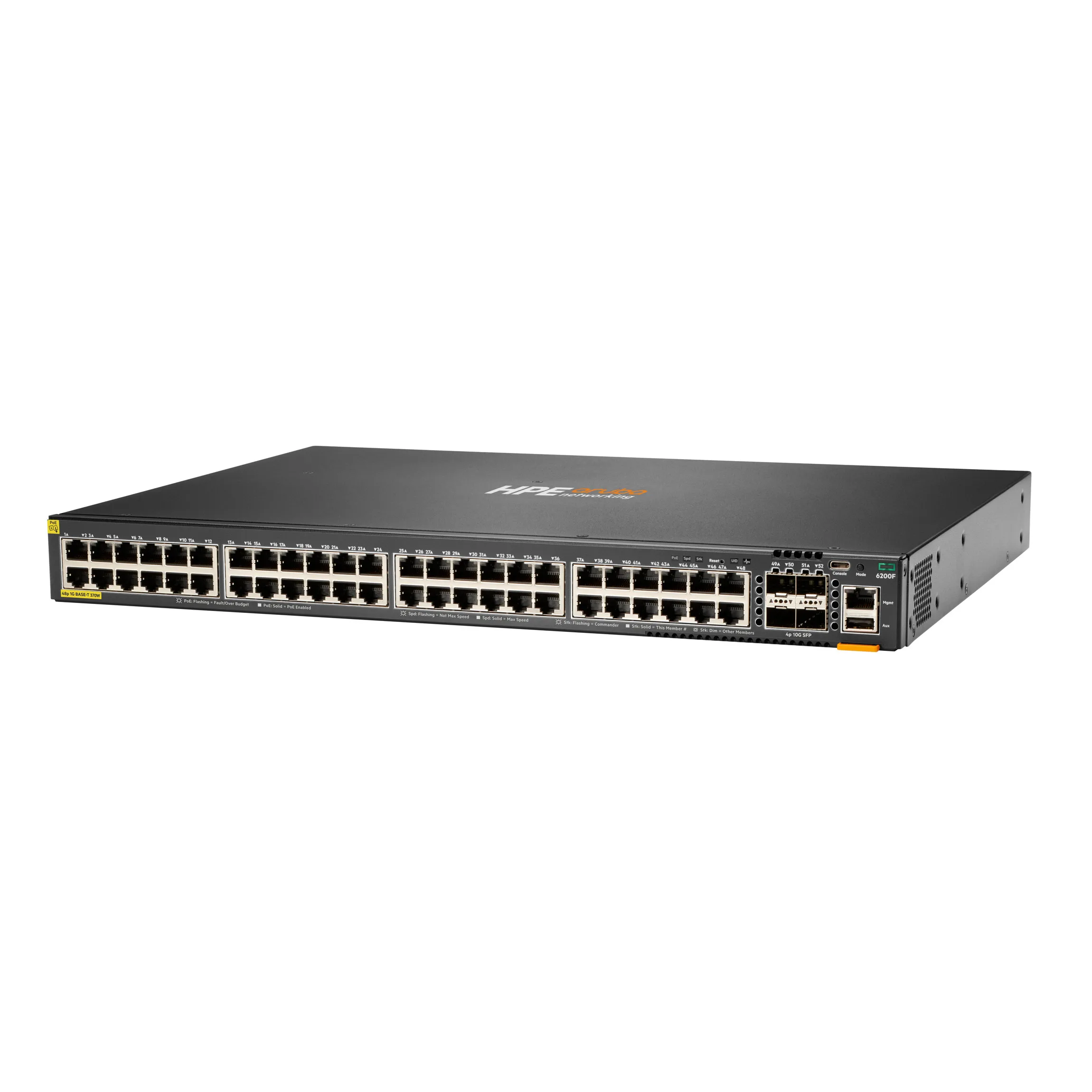 Switch 48P Aruba 6200F CL4 PoE+ 4SFP+ 370w — foto 2