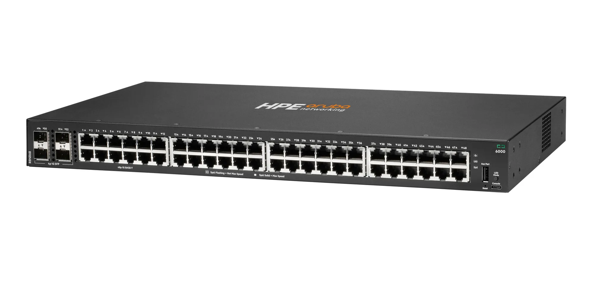Switch Aruba CX 6000 48 Puertos Gigabit 4 SFP 1G Administrable Capa 2 R8N86B