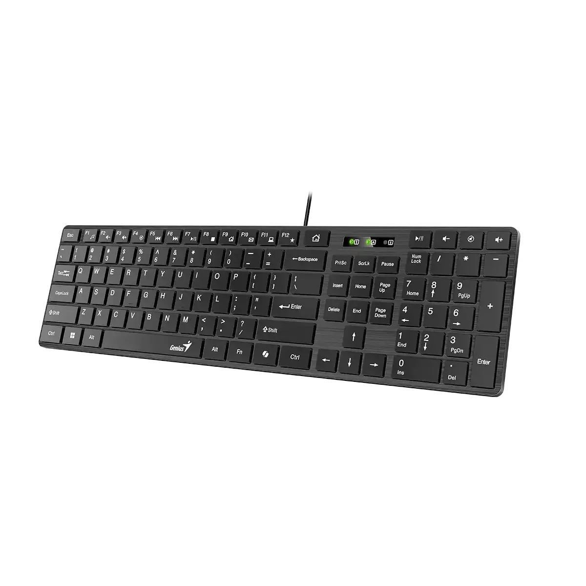 TECLADO GENIUS SLIMSTAR 126 SMART USB BLACK