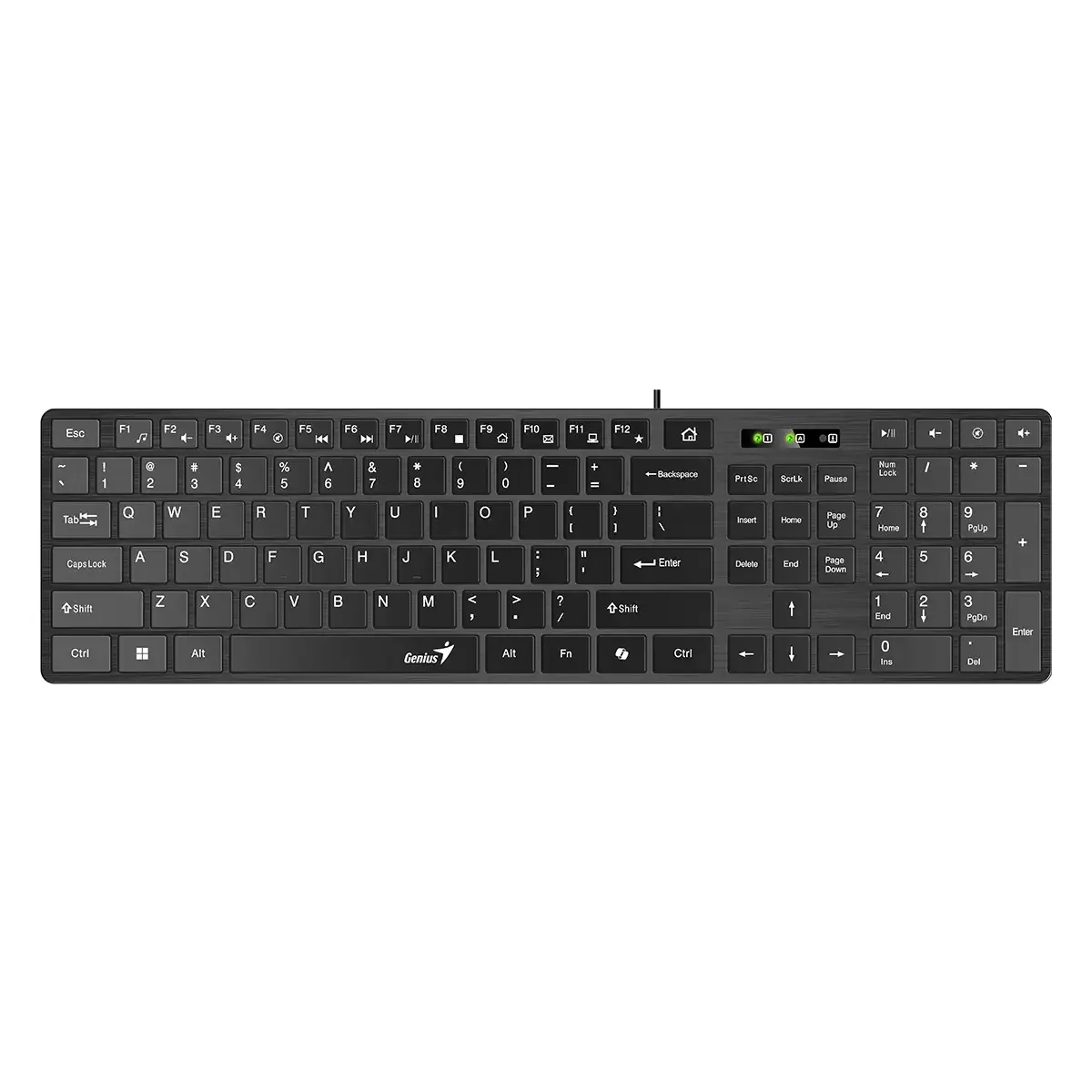 TECLADO GENIUS SLIMSTAR 126 SMART USB BLACK