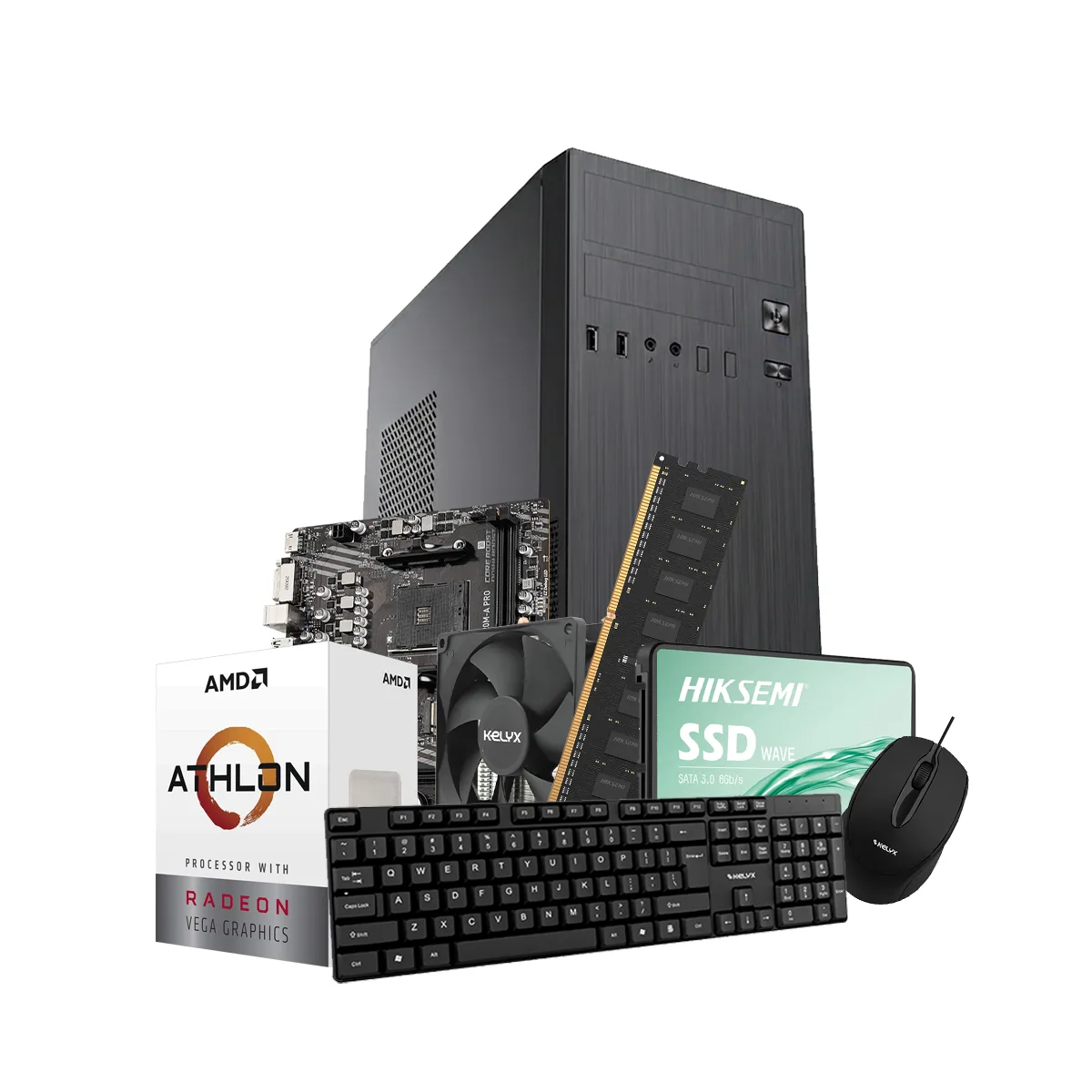 Pc Kelyx AMD Athlon 3000G 8G SSD 240Gb (MSI)