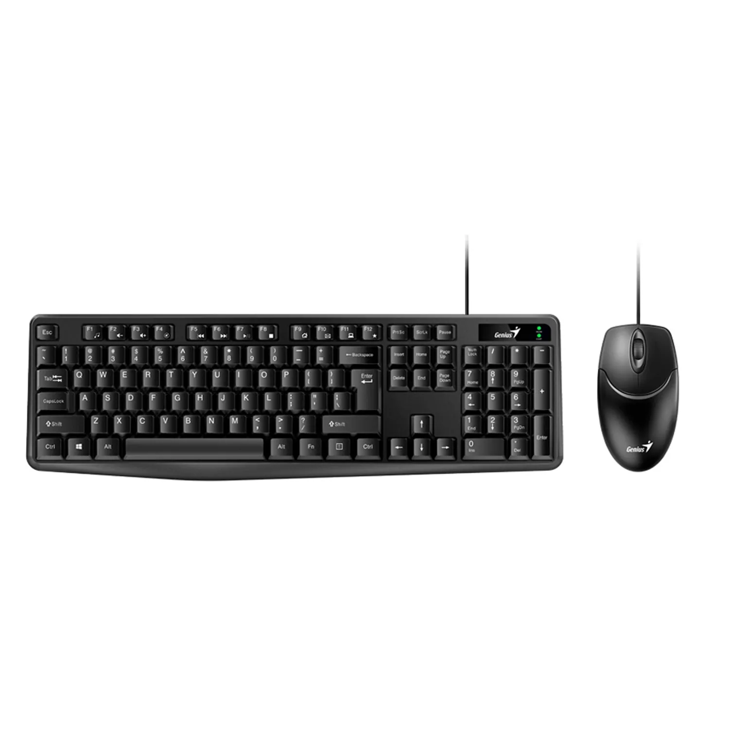 Teclado Y Mouse C/cable Genius Km-170 Negro