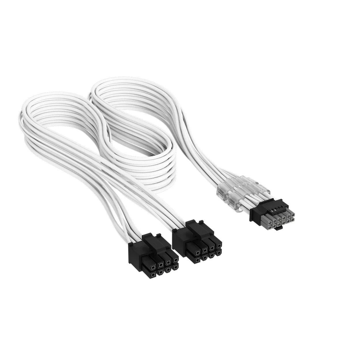 Cable Corsair Elite Premium Type 4 Blanco Type 4 Dos PCIe 8 Pines a 12V-2x6 600W Funda Paracord Peines Incluidos CP-8920424