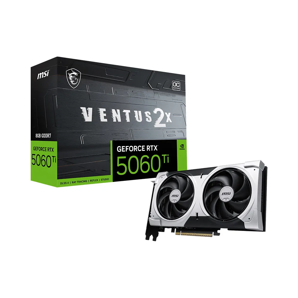 Placa de Video MSI GeForce RTX 5060 Ti 8G Ventus 2X OC Plus