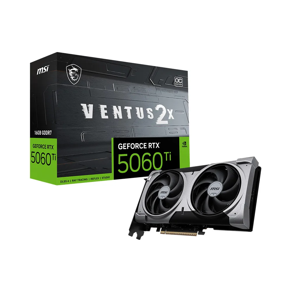 Placa de Video MSI GeForce RTX 5060 Ti 16G Ventus 2X OC Plus