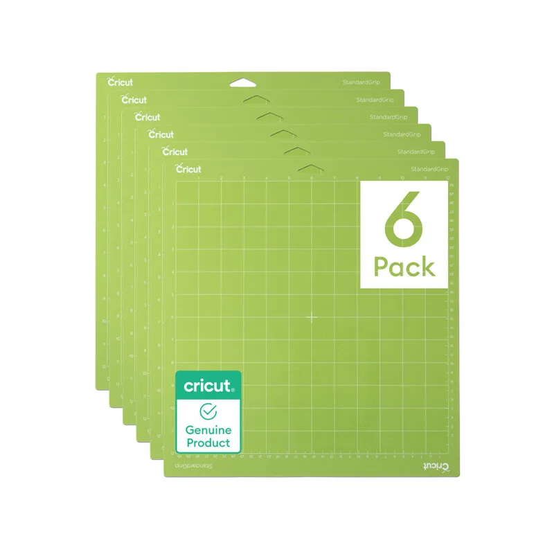 Tapete de corte Cricut Standard Grip 30,5cm x 30,5cm 6 Unidades 2012130