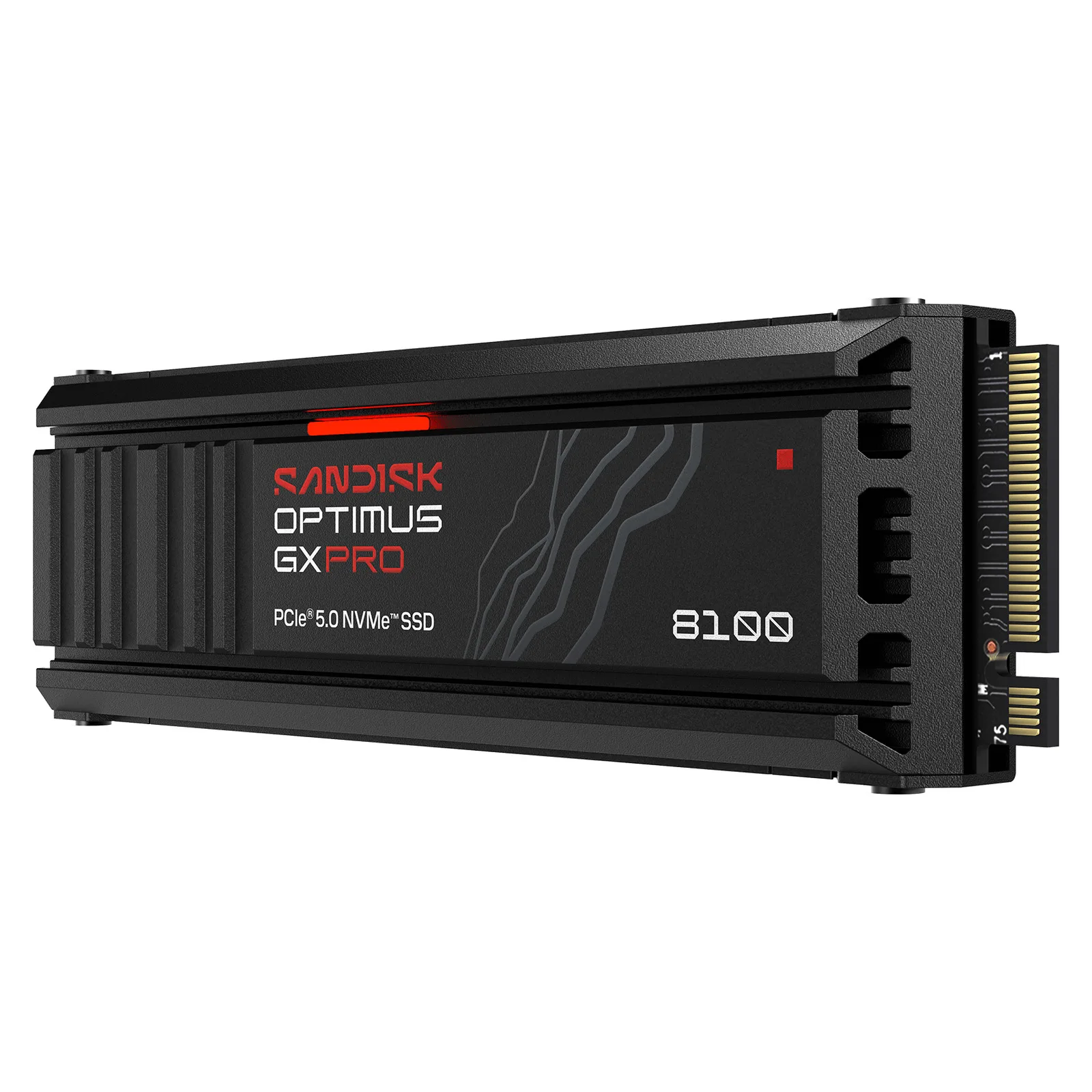 Disco Interno SSD Sandisk Optimus GX PRO 8100 1TB M.2 2280 NVMe PCIe 5.0 14900MB/s c/Disipador — foto 5