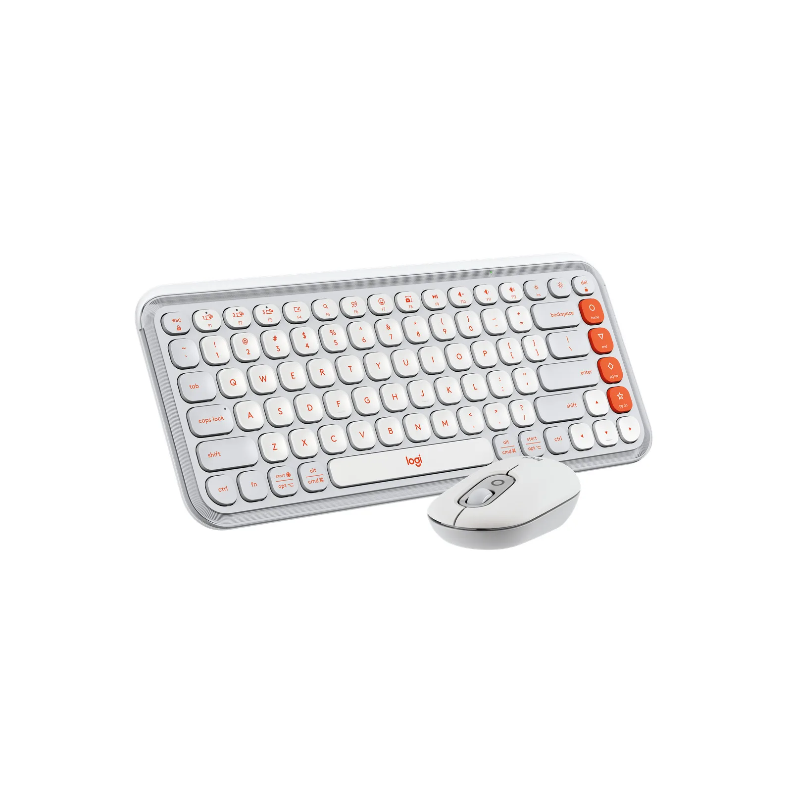 Combo Logitech POP Icon Teclado y Mouse Inalámbricos Bluetooth Blanco Crudo 920-013055