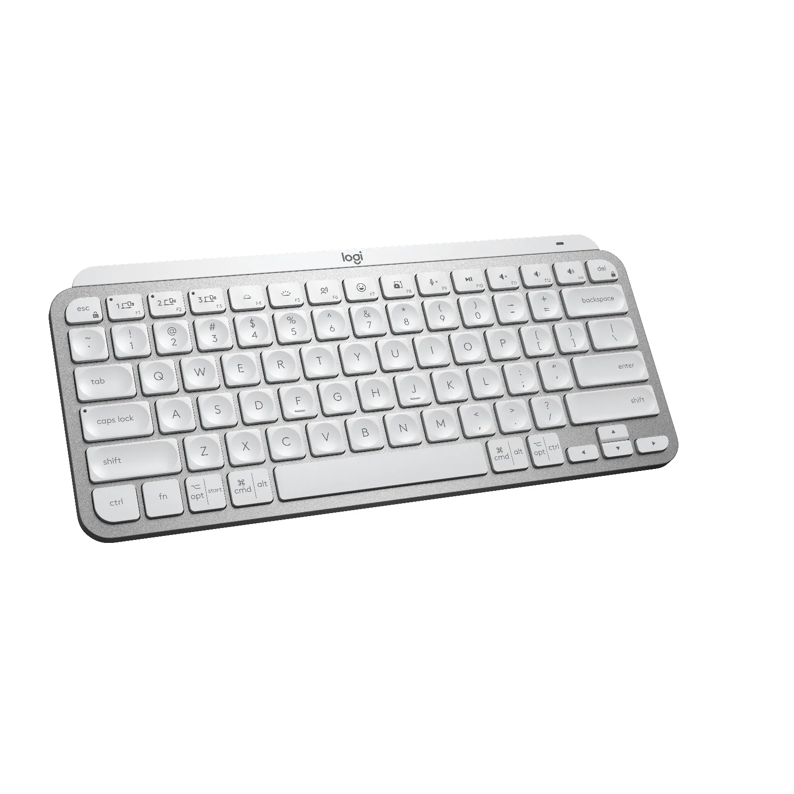 Teclado Logitech MX Keys Mini Inalámbrico Bluetooth Retroiluminado Gris Pálido 920-010477