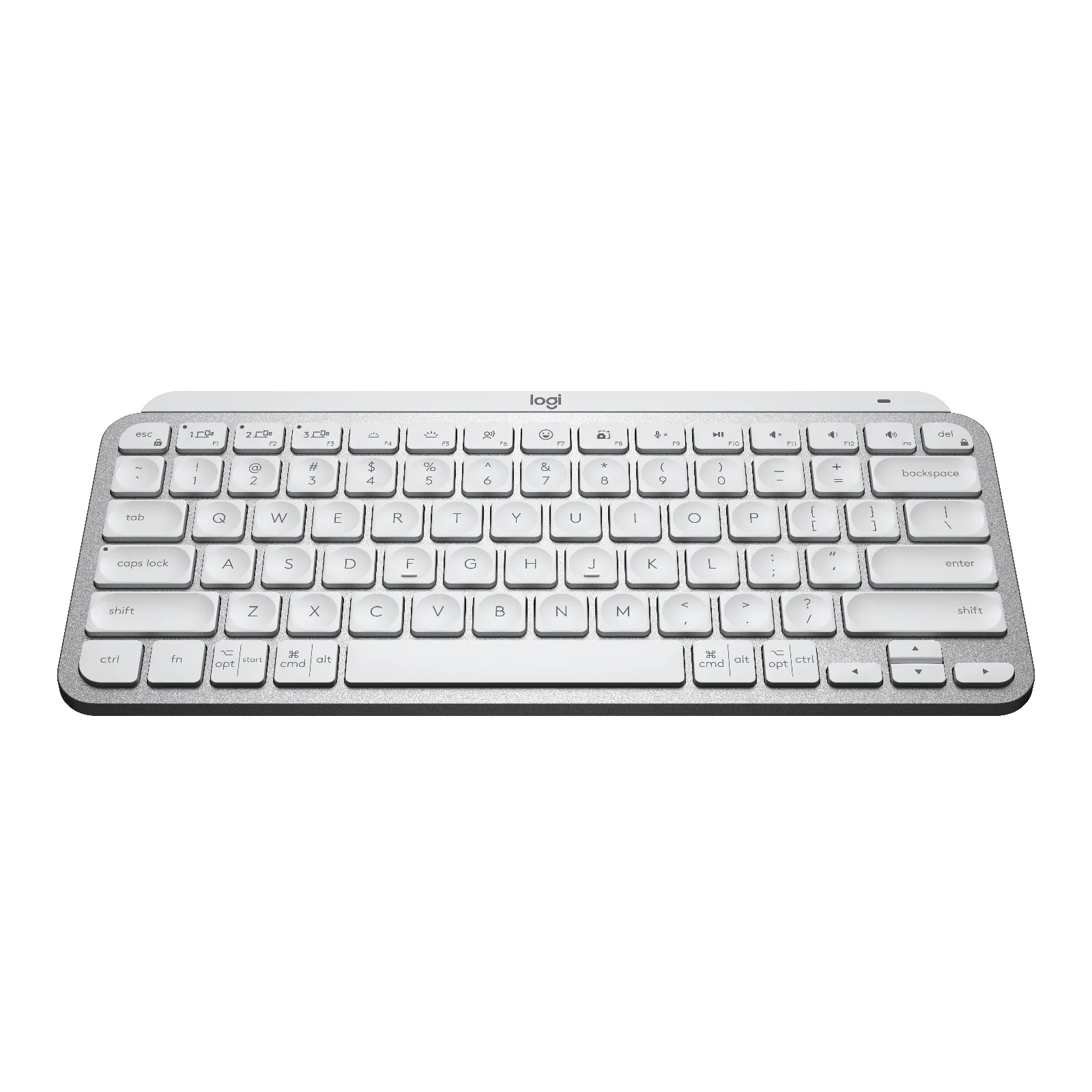 Teclado Logitech MX Keys Mini Inalámbrico Bluetooth Retroiluminado Gris Pálido 920-010477