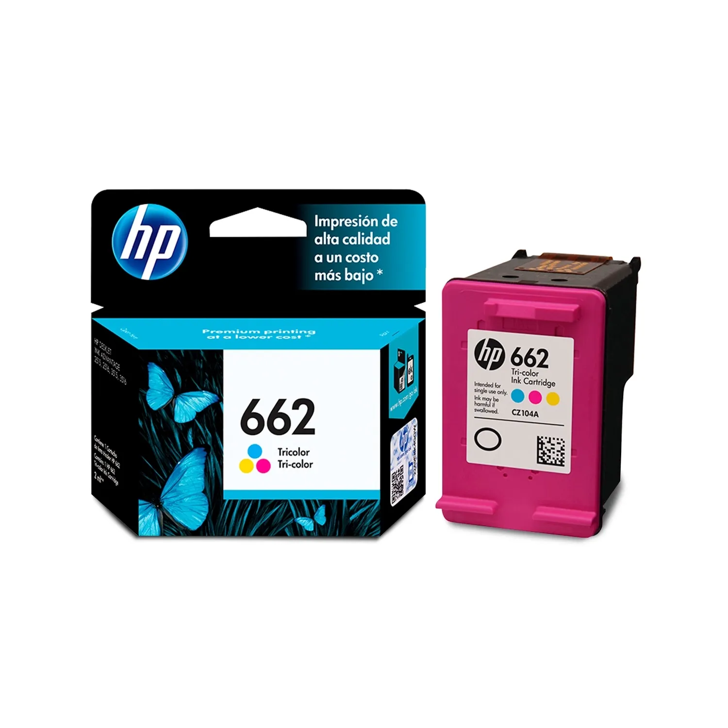 Cartucho De Tinta HP 662 Tricolor