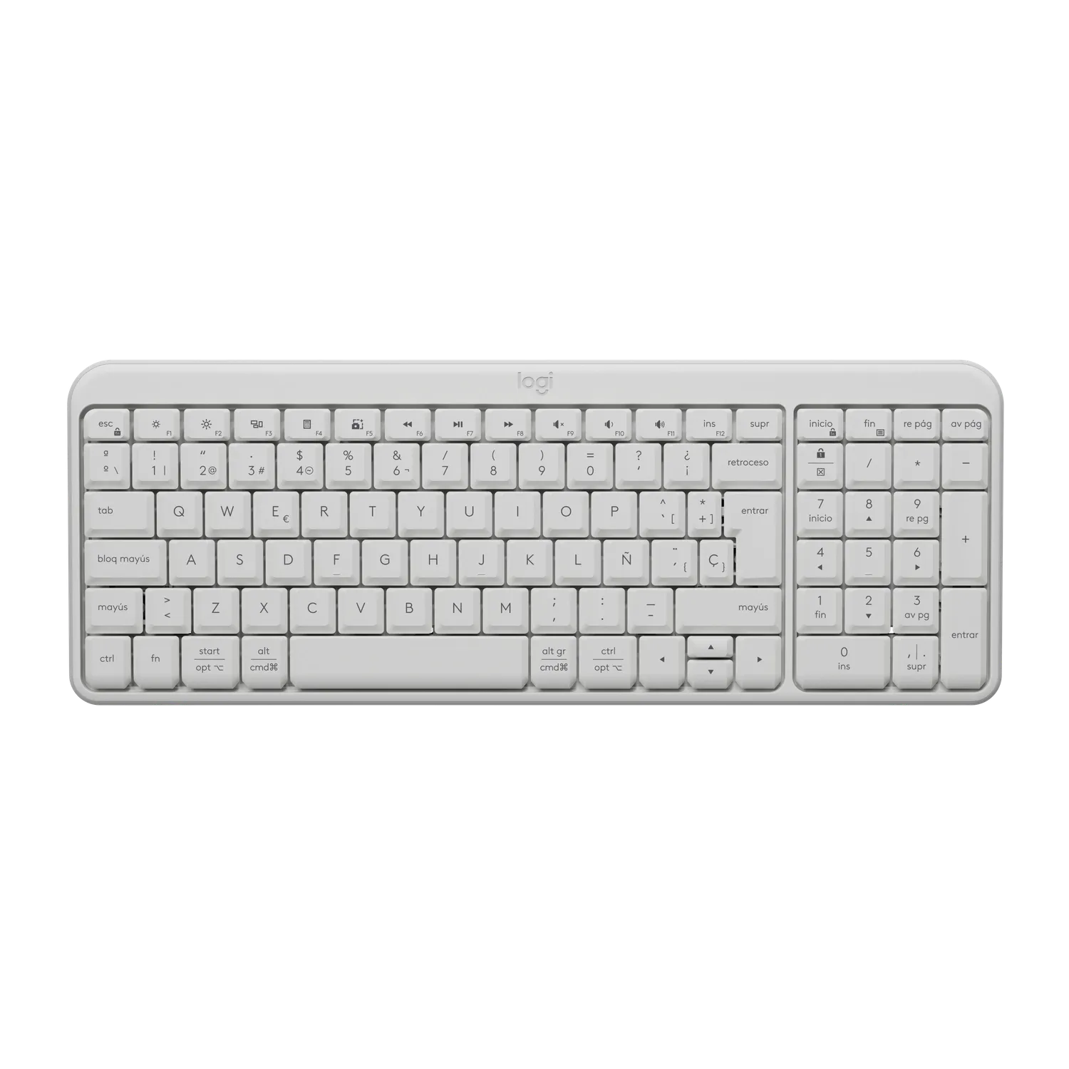 Teclado Inalámbrico Logitech K250 Blanco