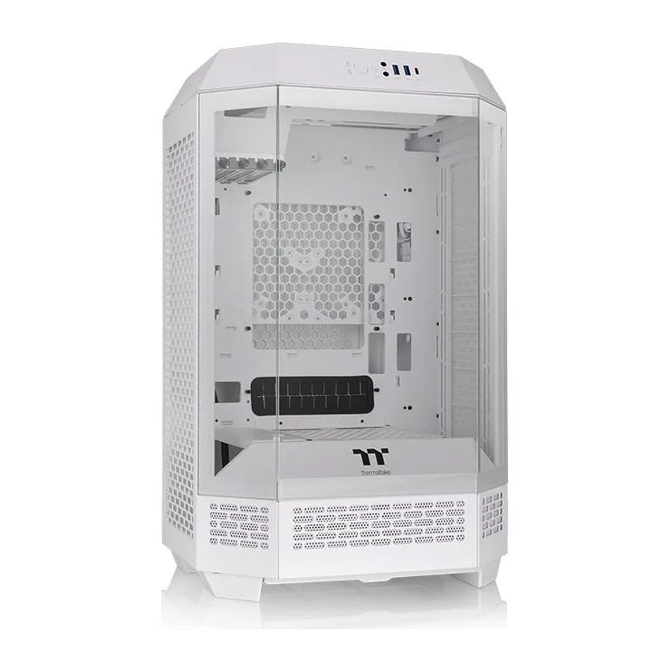 Gabinete TT The Tower 300 Mid-Tower TG X3 Fan X2 Snow White (1068)
