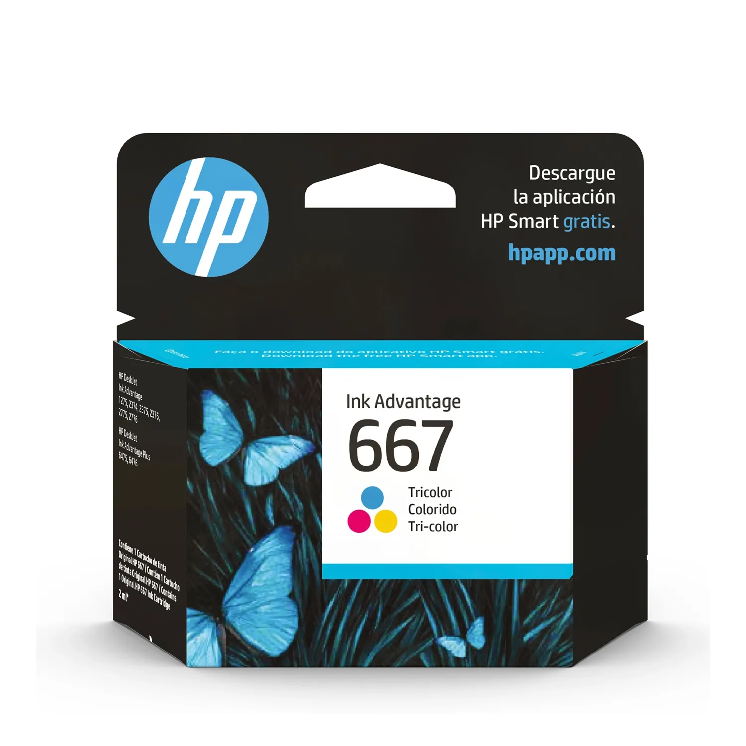 Cartucho De Tinta HP 667 Tricolor