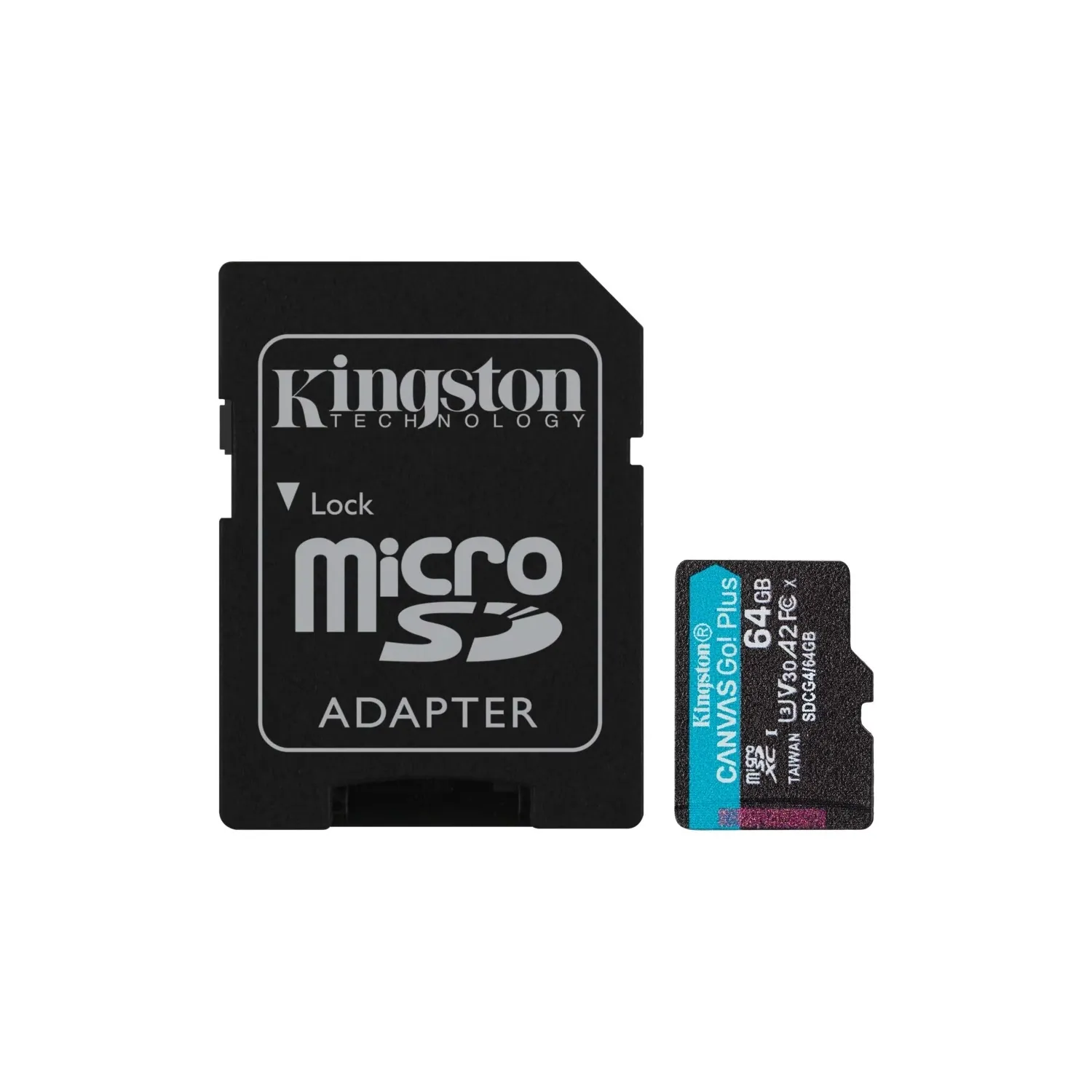 Tarjeta De Memoria Kingston Canvas Go Plus Gen4 Microsdxc 64gb Uhs-i U3 V30 200mb/s