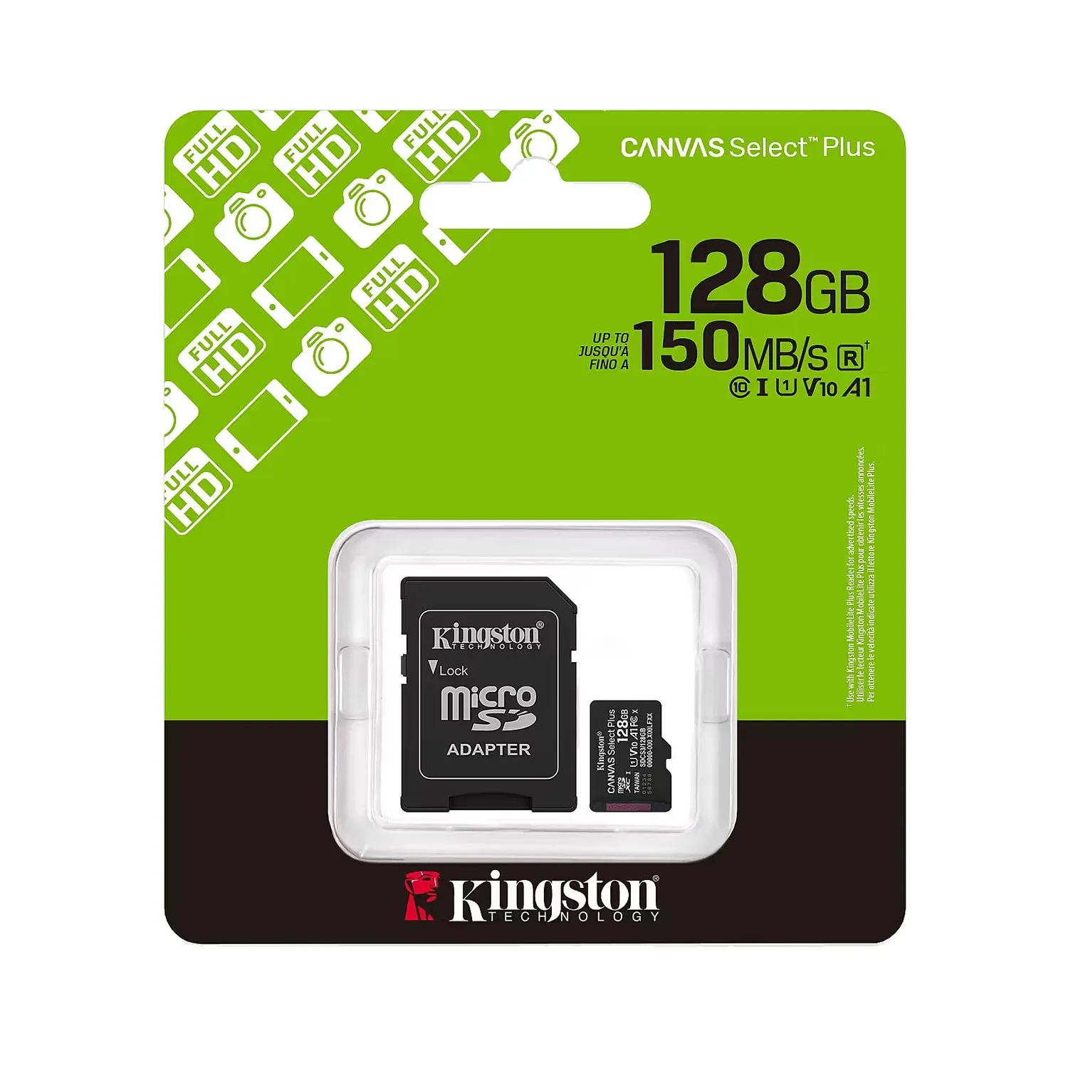 Tarjeta de Memoria Kingston Canvas Select Plus microSDXC 128GB SDCS3/128GB