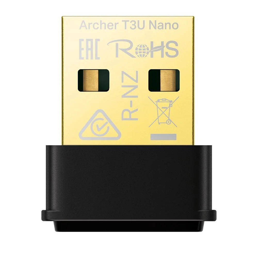 Adaptador de Red USB TP-Link Archer T3U Nano P.RedW AC1300 Doble Banda