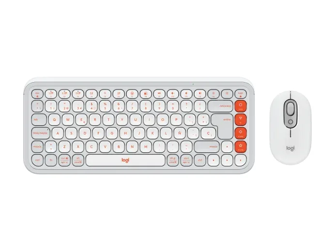 Teclado+Mouse Logitech Pop Icon White 920-013055