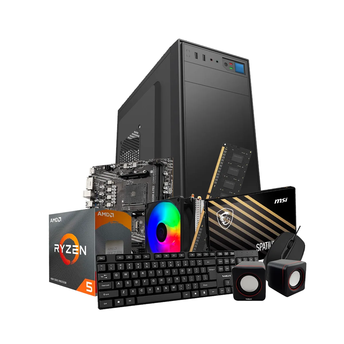 Pc Kelyx AMD Ryzen 5-3400G 8G SSD 240Gb (MSI)